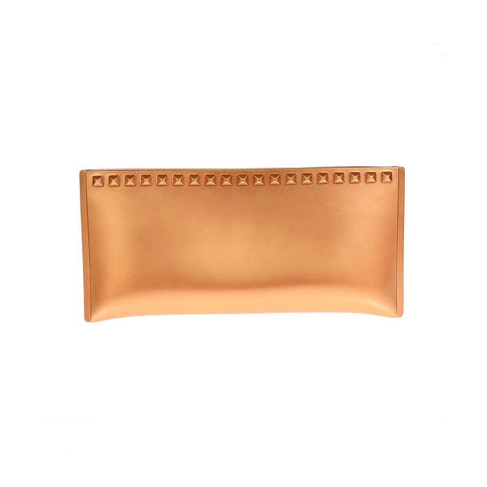 NEW CARMEN SOL women's julian pochette purse in rose gold